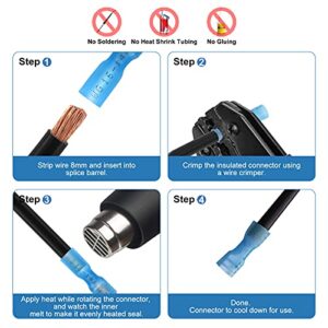 QX&XD lifestyles 125PCS Heat Shrink Wire Connectors Kit