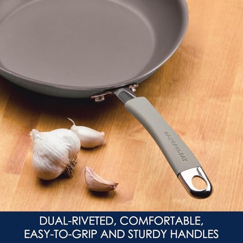 Rachael Ray 16802 Cucina Nonstick Cookware Set, Sea Salt Gray - Image 5