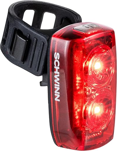 Schwinn Rechargeable Bike Tail Light, 80 Lumens