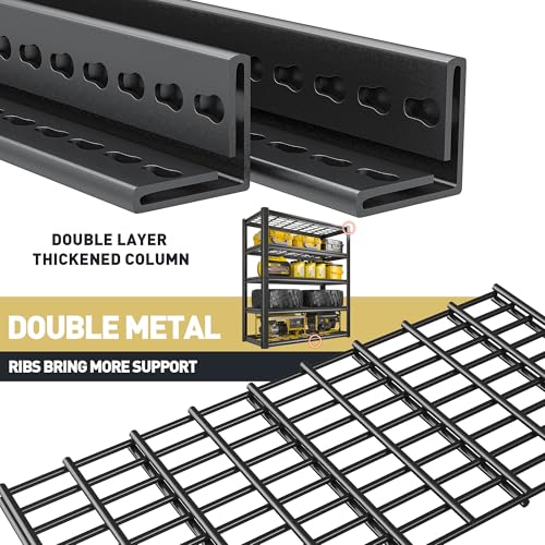 REIBII Garage Shelving 2500LBS Heavy Duty Adjustable - Image 3
