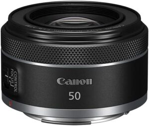 Canon RF50mm F1.8 STM Lens, Prime, EOS R Compatible