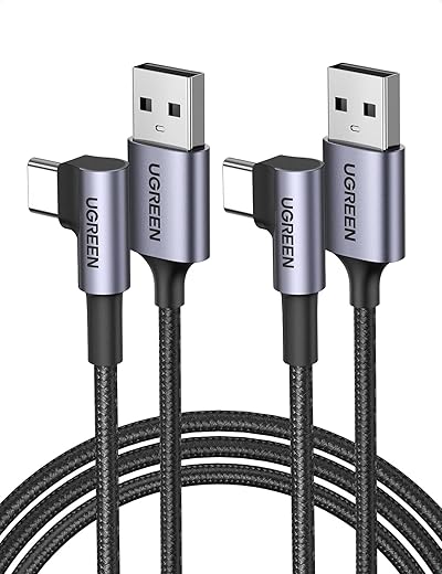 UGREEN Right Angle USB C Cable, USB A