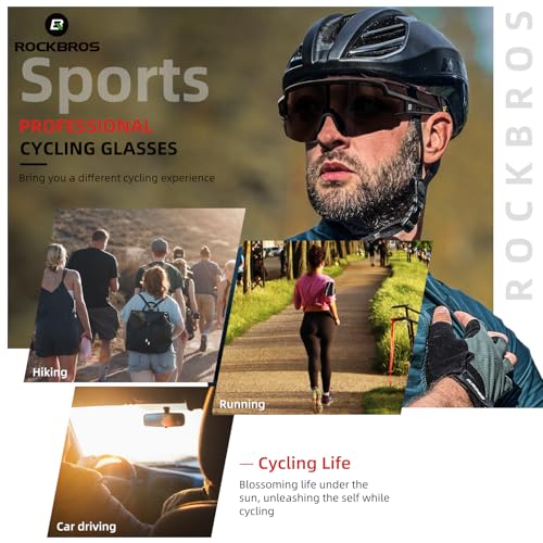 ROCKBROS Photochromic Sports Sunglasses UV Protection - Image 5