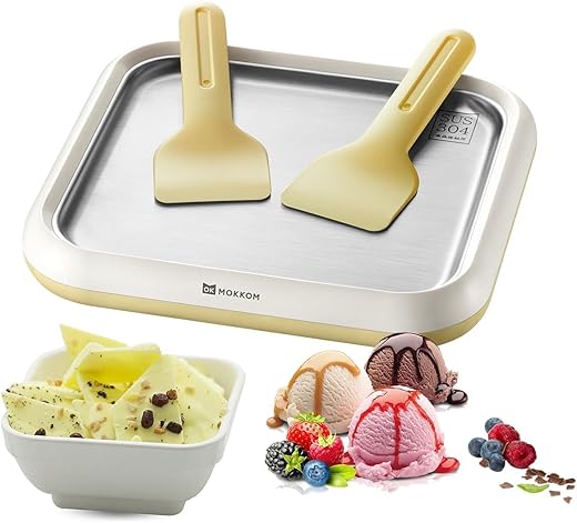MOKKOM Rolled Ice Cream & Yogurt Maker Machine