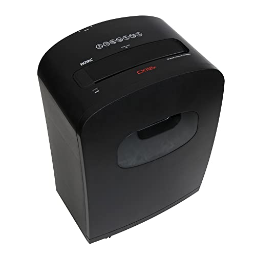 Royal 12-Sheet Cross-Cut Shredder, Black - Image 2