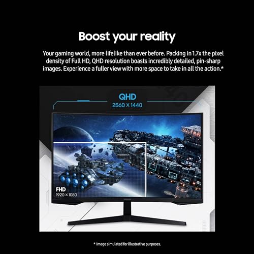 SAMSUNG Odyssey G55C QHD Curved Gaming Monitor LS32CG550ENXZA - Image 3