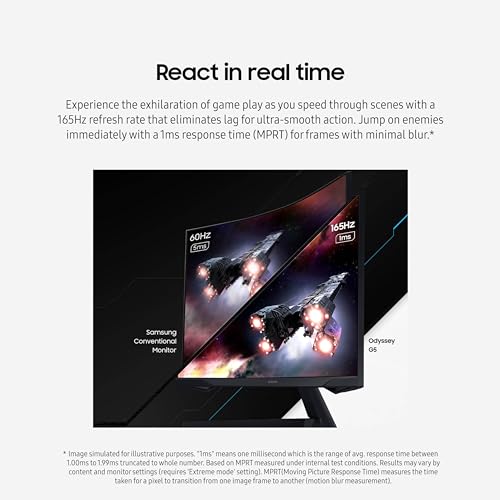 SAMSUNG Odyssey G55C QHD Curved Gaming Monitor LS32CG550ENXZA - Image 4