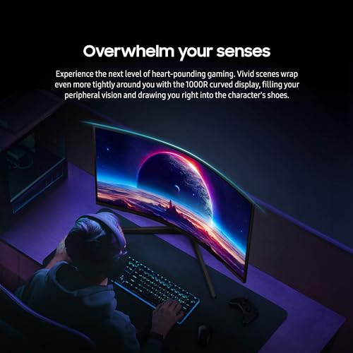 SAMSUNG Odyssey G55C QHD Curved Gaming Monitor LS32CG550ENXZA - Image 5