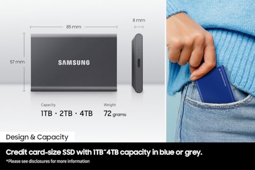 SAMSUNG T7 Portable SSD - 2 TB (MU-PC2T0T/WW) - Image 3