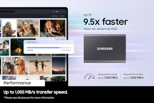 SAMSUNG T7 Portable SSD - 2 TB (MU-PC2T0T/WW) - Image 2