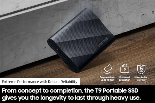 SAMSUNG T9 Portable SSD 4TB, USB 3.2, MU-PG4T0B/AM - Image 5
