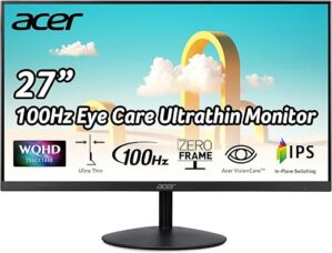 acer SB272U Ebiip 27″ WQHD IPS Monitor