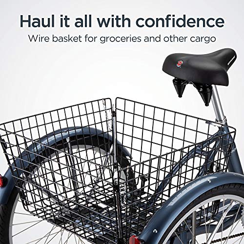 Schwinn Meridian Adult Tricycle Bike, Three Wheel - Image 4
