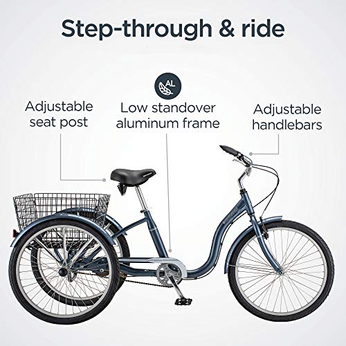 Schwinn Meridian Adult Tricycle Bike, Three Wheel - Image 2