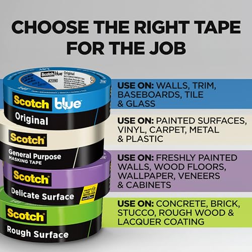 Scotch General Purpose Masking Tape, Tan, 0.94"x60 Yards - Image 3