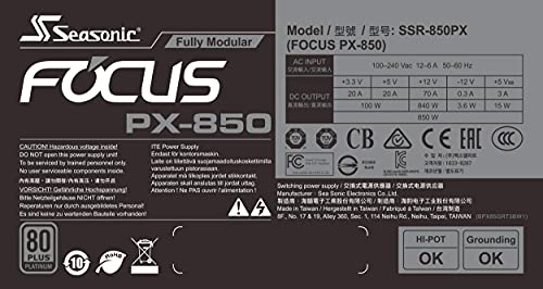 Seasonic FOCUS PX-850 850W Full-Modular PSU - Image 5