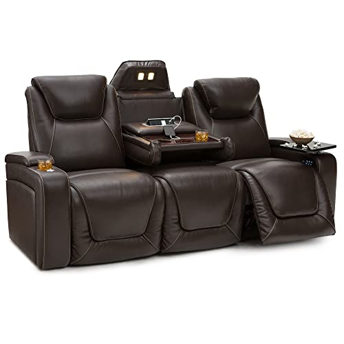 Seatcraft Vienna Leather Home Theater Sofa Recliner - Image 4