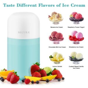 Secura Mini Ice Cream Maker, 0.4QT, Aqua