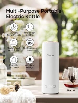 Sekaer Mini Travel Portable Electric Kettle SEK-833