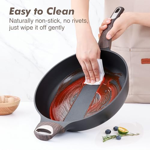 SENSARTE Nonstick Frying Pan Skillet With Lid - Image 5