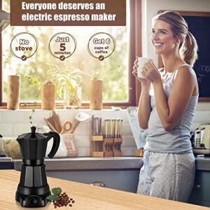 SHANGSKY Electric Aluminum Espresso Coffee Maker