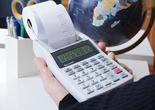 Sharp EL-1611V Cordless 12 Digit Printing Calculator - Image 2