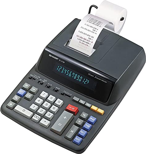 Sharp EL2196BL Two-Color Printing Calculator - Image 2
