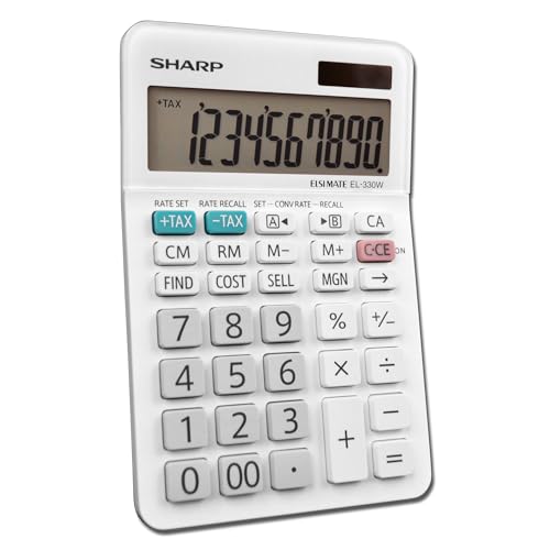 Sharp Standard Function Basic Desktop Calculator, EL-330WB - Image 4
