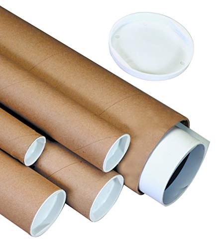 Ship Now Supply SNP2022K Mailing Tubes With Caps, Kraft - Image 4