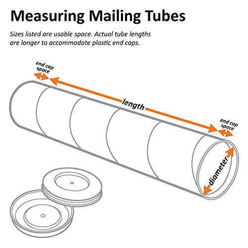 Ship Now Supply SNP2022K Mailing Tubes With Caps, Kraft - Image 2