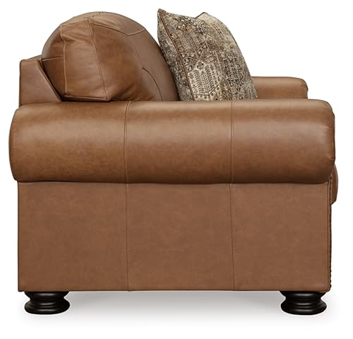 Signature Design by Ashley Contemporary Leather Oversized Chair, Dark Brown - Image 5