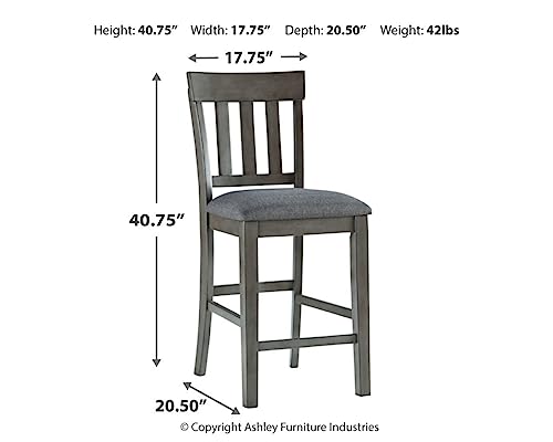 Signature Design by Ashley Modern Farmhouse Counter Height Barstool, Set of 2 - Image 3