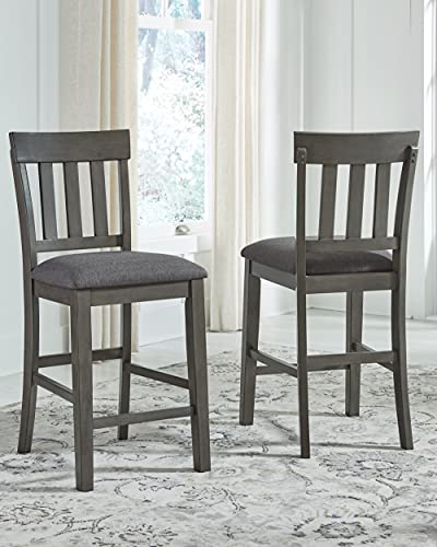 Signature Design by Ashley Modern Farmhouse Counter Height Barstool, Set of 2 - Image 2