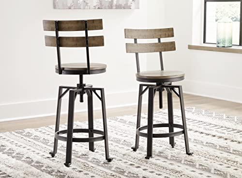 Signature Design by Ashley Urban Industrial Counter Height Barstool, 2 Count - Image 2