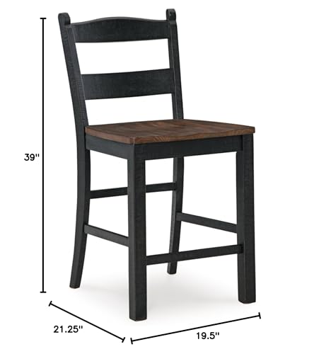 Signature Design by Ashley Valebeck Rustic Counter Height Bar Stool Set - Image 3