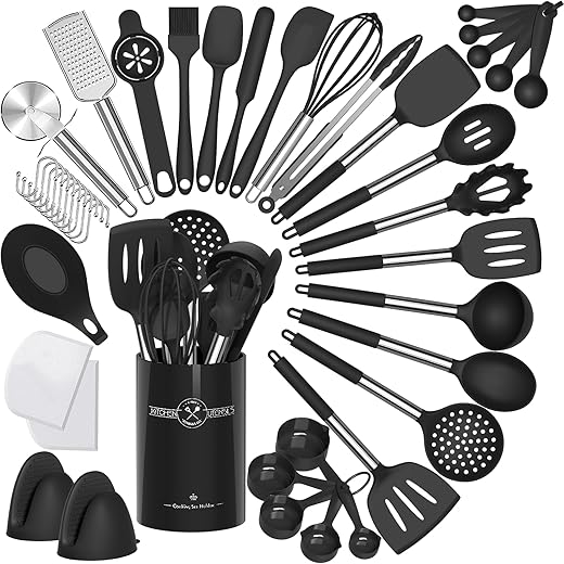 Umite Chef Silicone Kitchen Cooking Utensils Set, 43 pcs