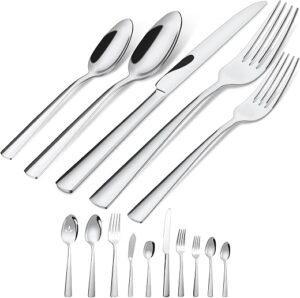 Brightown Silverware Set, 45-Piece Stainless Steel