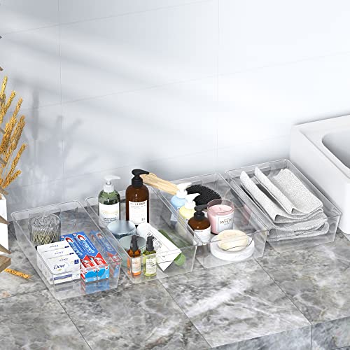 Simple Houseware 4 Pcs Kitchen Clear Bin Organizer - Image 5