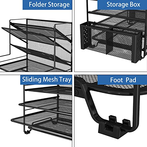 Simple Trending 7 Tier Desk Organizer With Pen Holder - Image 3