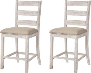 Signature Design by Ashley Skempton 24″ Counter Height Barstool, Set