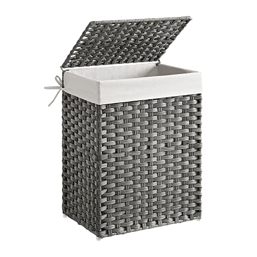 SONGMICS Handwoven Synthetic Rattan Laundry Hamper - Image 2