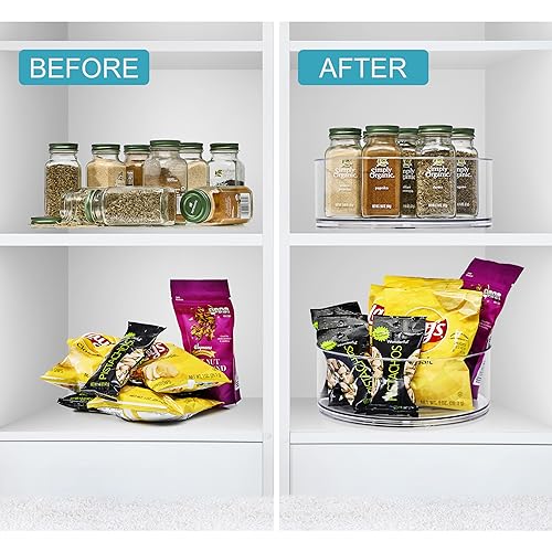 Sorbus 9 Inch Clear Lazy Susan Organizer - Image 4