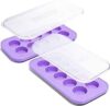 Souper Cubes The Cookie Tray - Silicone Molds for Baking - Freeze and Store Perfect Cookie Dough Rounds, Cookie Molds for Baking Cookies, Peanut Butter Cups Mold - Lavender With Sprinkles - 2-Pack