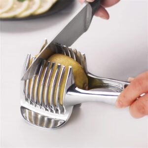 Dycica Stainless Steel Onion Holder Slicer