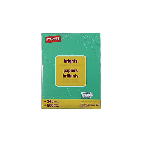 STAPLES Brights 733092 Dark Green Colored Paper - Image 2