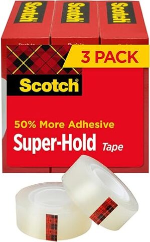 Scotch Super-Hold Tape, 3 Rolls, 700K3