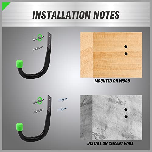SWANLAKE GARDEN TOOLS Heavy Duty Garage Storage Hooks (6PCS) - Image 5