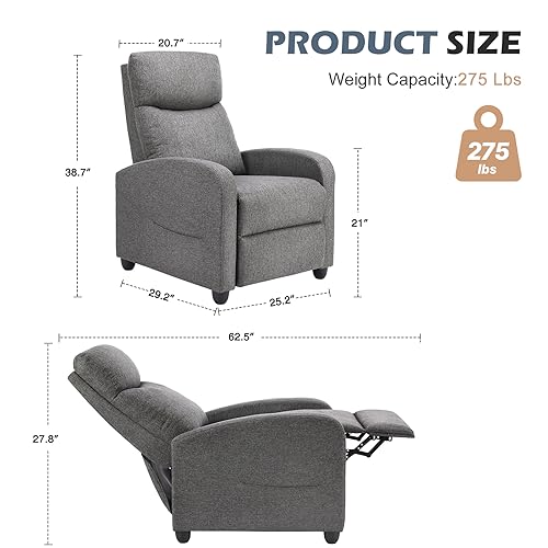 Sweetcrispy Sweetcrispy Recliner Chair With Lumbar Support - Image 3