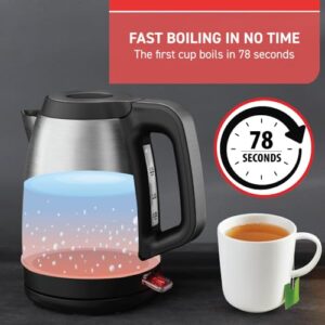 T-Fal Stainless Steel Electric Kettle, 1.7 Liter