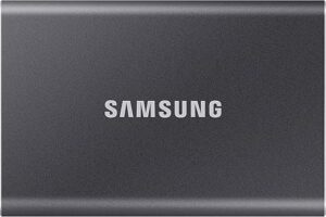 SAMSUNG T7 Portable SSD - 1 TB Titanium Grey (MU-PC1T0T/WW)